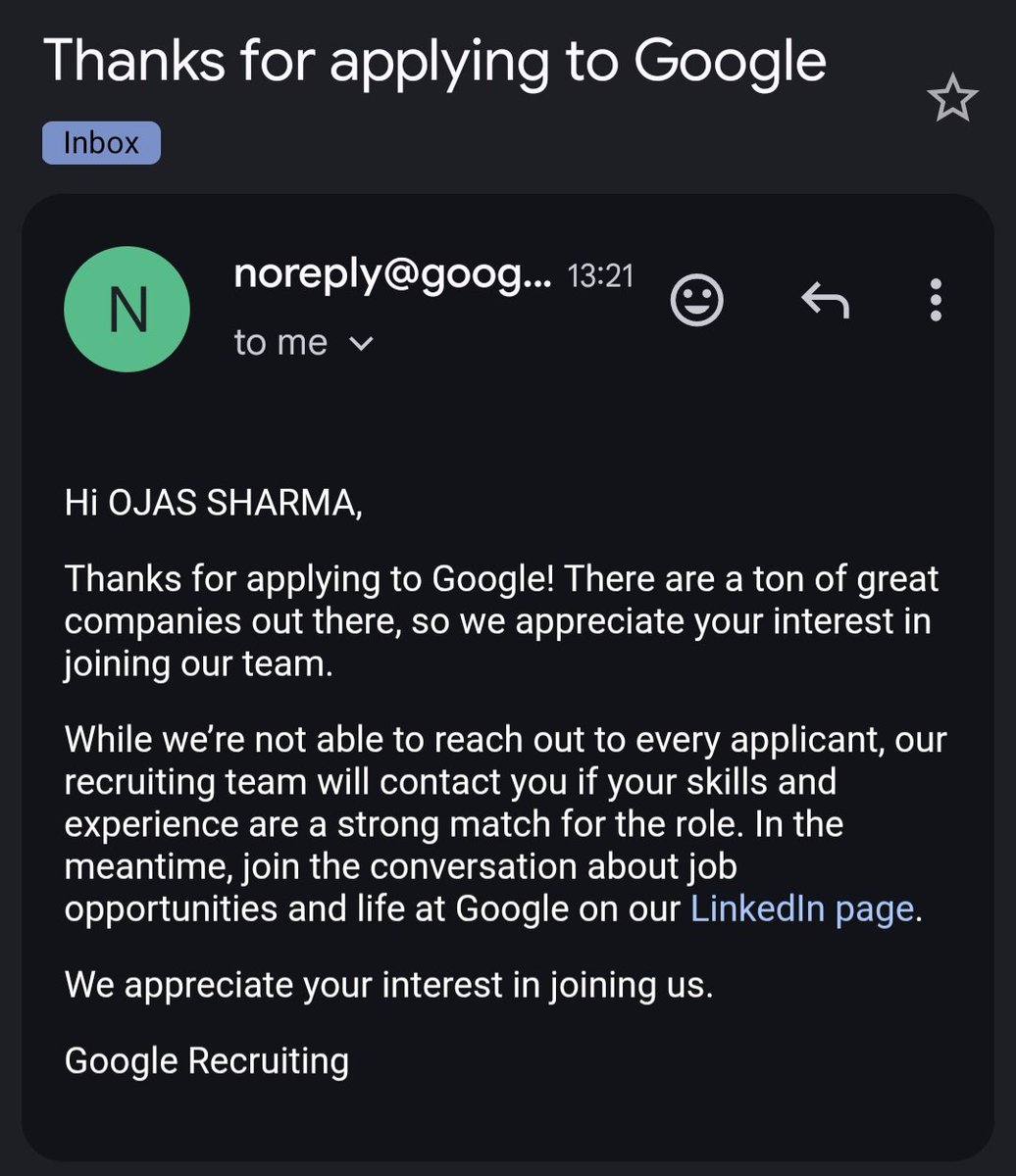 Ojas Sharma tweet media