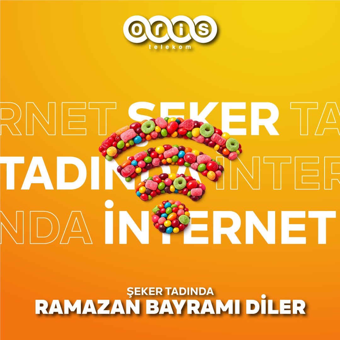 ORISTelekom's tweet photo. Birlik ve beraberliğin en güzel hissedildiği bu özel günlerde, Oris Telekom ailesi olarak Ramazan Bayramınızı en içten dileklerimizle kutlar, sevdiklerinizle daima bağlantıda kalacağınız sağlık ve mutluluk dolu, şeker tadında bir bayram dileriz. 🍭🧡 https://t.co/C9id9CXBUe