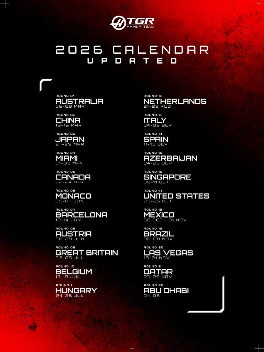 TGR Haas F1 Team tweet media