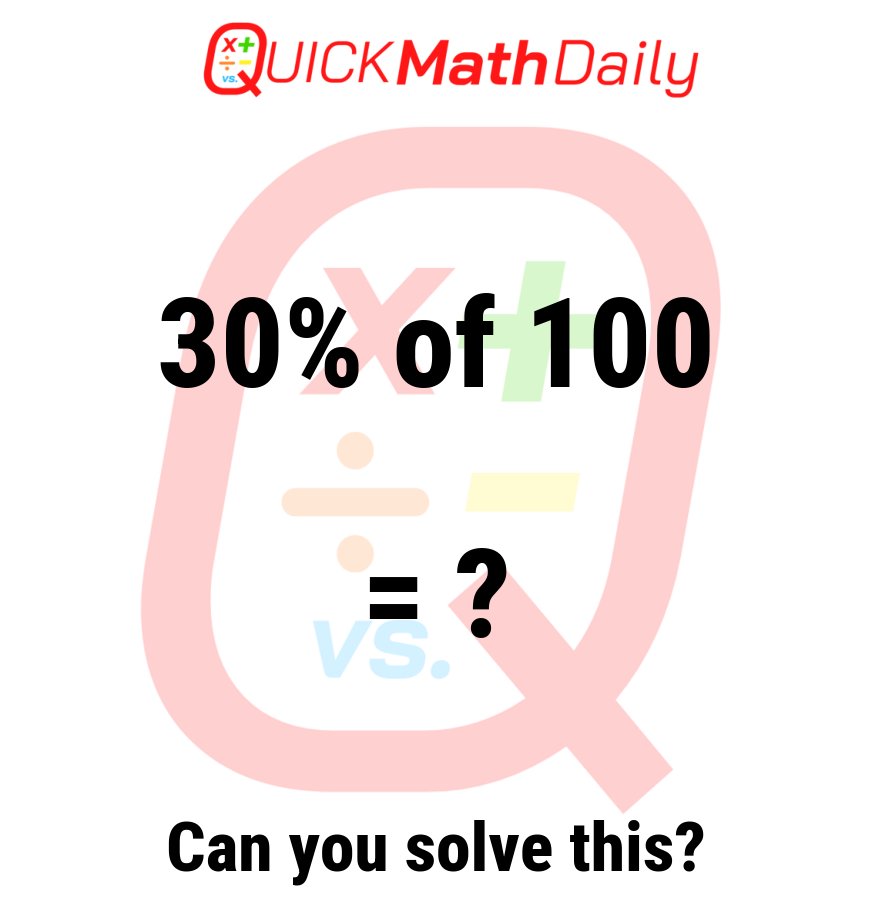 Quick Math Daily Brain Boost 🧠 tweet media