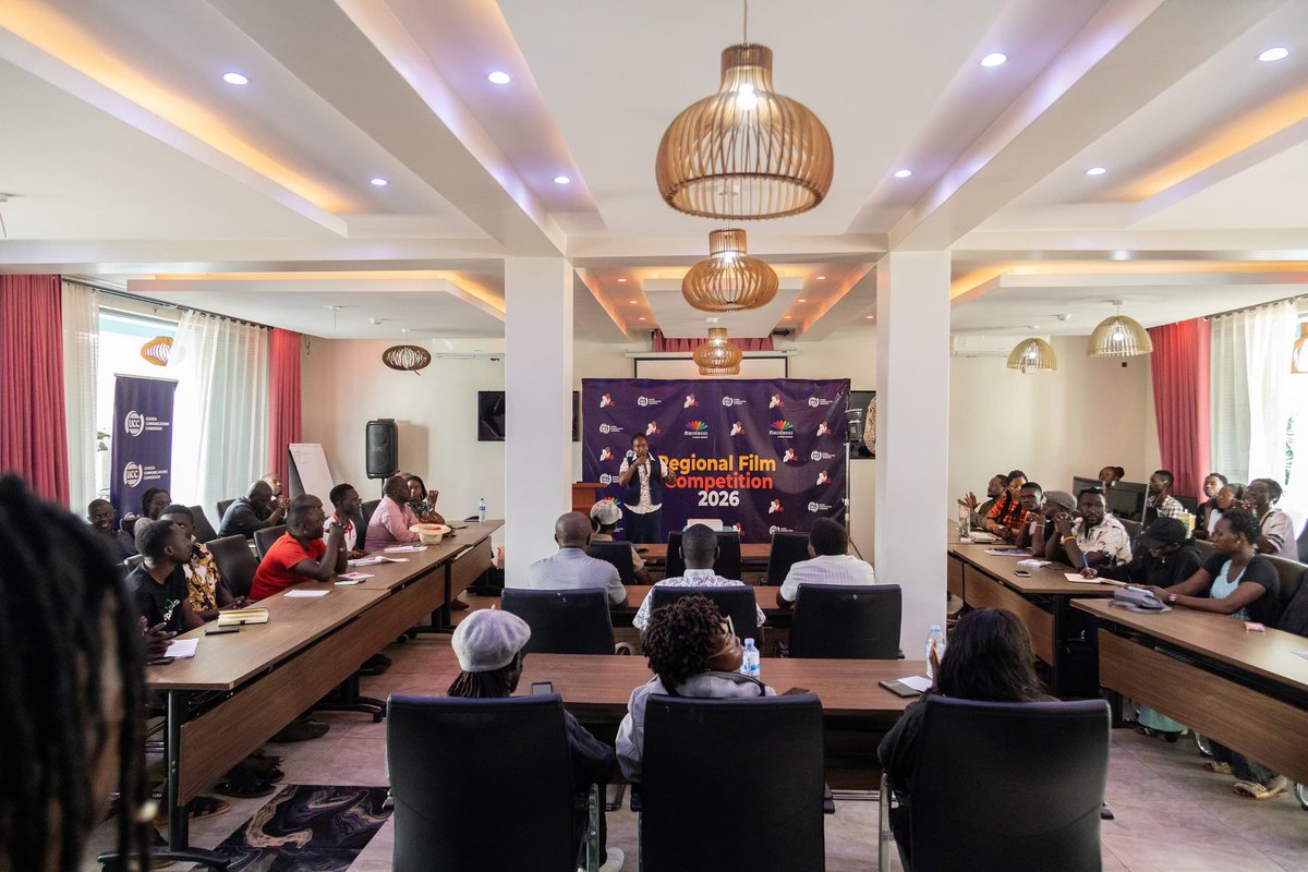 DamalieNd53457's tweet photo. "Day 4: Madam Ruth Kibuuka highlights UCC's focus on skills & quality content. Judges urged filmmakers to seek support & build brands #CreativeUg 🎬" @DStvUganda @GOtvUganda #RFC2026 #RegionalFilmCompetitions @ConsumerUCC @UCC_Official @GoldenPosts1 #GoldenPosts @bbossa https://t.co/DTjhjTf1AY