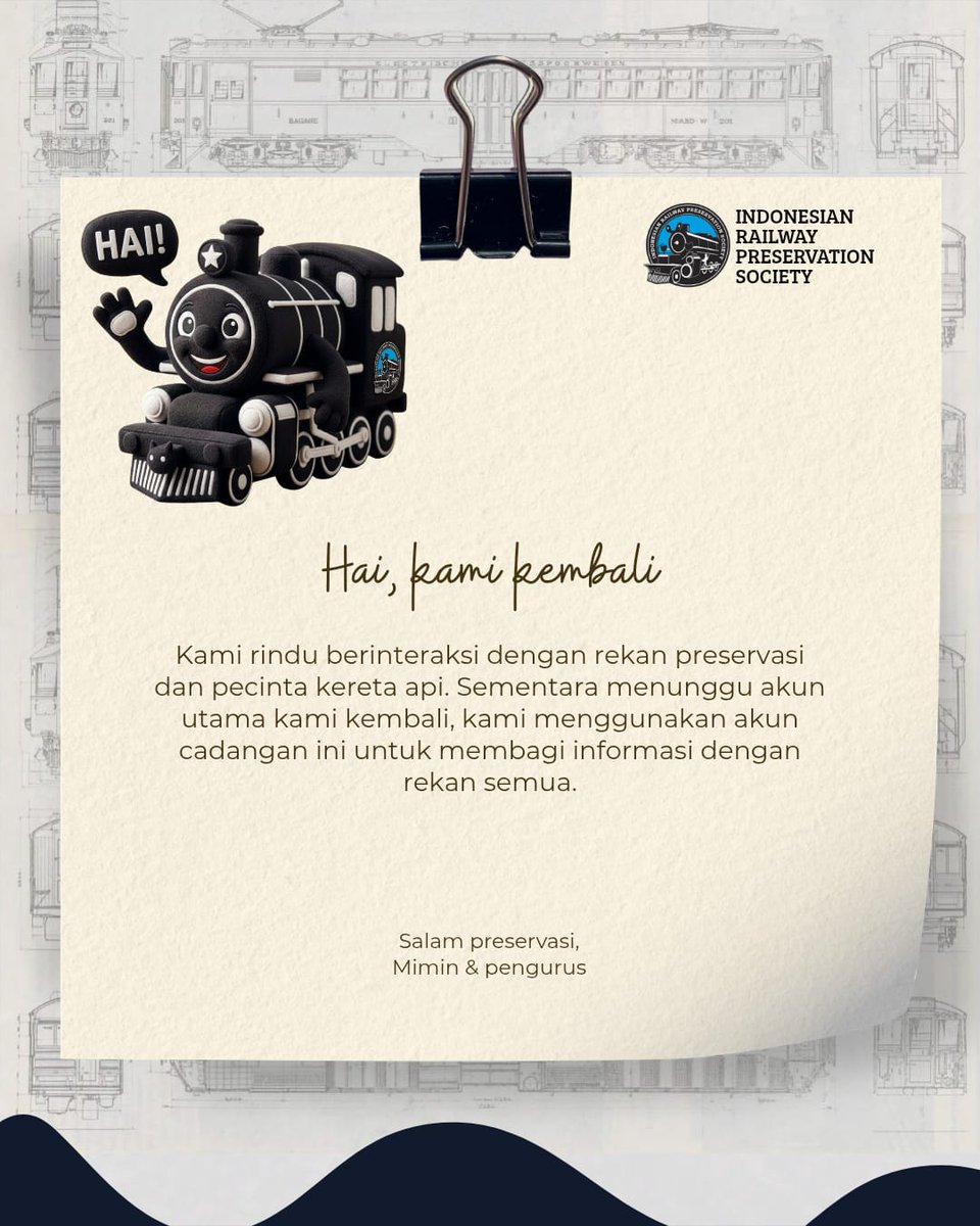 Indonesian Railway Preservation Society (IRPS) tweet media