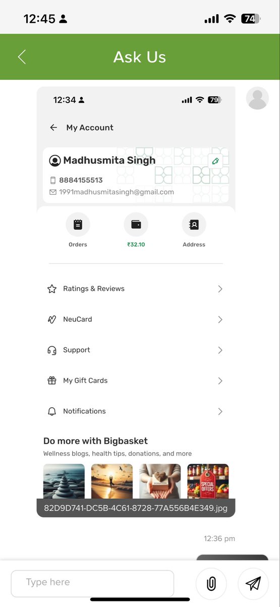 BituMadhusmita's tweet photo. @bigbasket_com Dear bb team. Hope this tweet finds you well. Kindly help me to resolve my issue with quality concern. I am unable to get the help from your chat team. In the middle of the conversation your executive left without resolution. https://t.co/8UAmpg4V4S