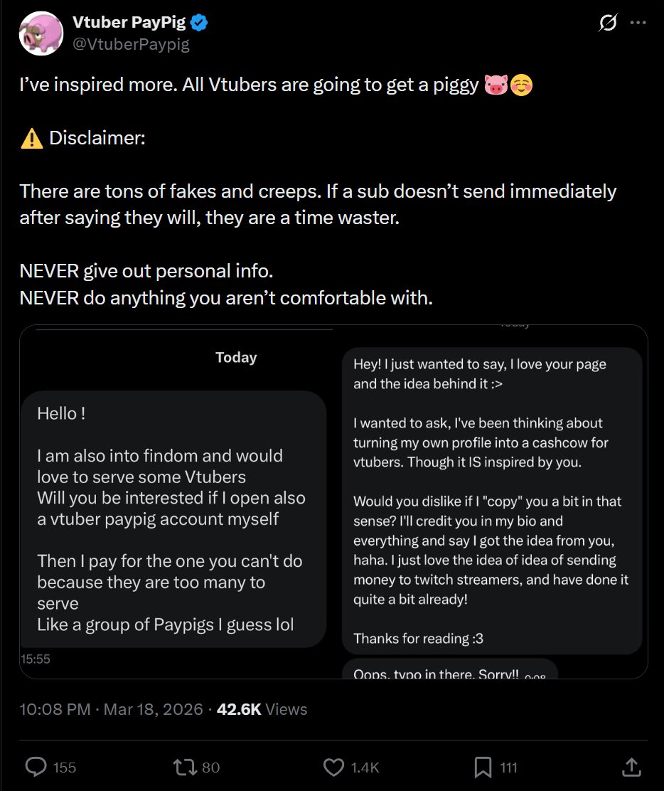 Kuri Rinji's VTuber & Fan Cringe/Drama🌰 tweet media