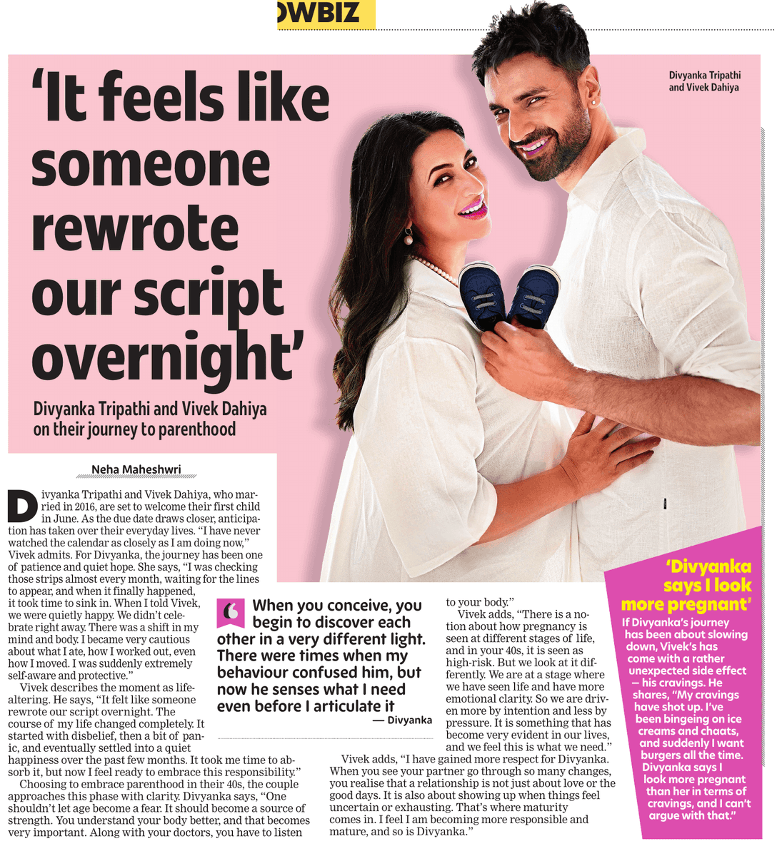 MoviesUpdatez's tweet photo. It feels like someone rewrote our script overnight’

Divyanka Tripathi and Vivek Dahiya on their journey to parenthood

@Divyanka_T @vivekdahiya08 https://t.co/9oR9XtFPv6