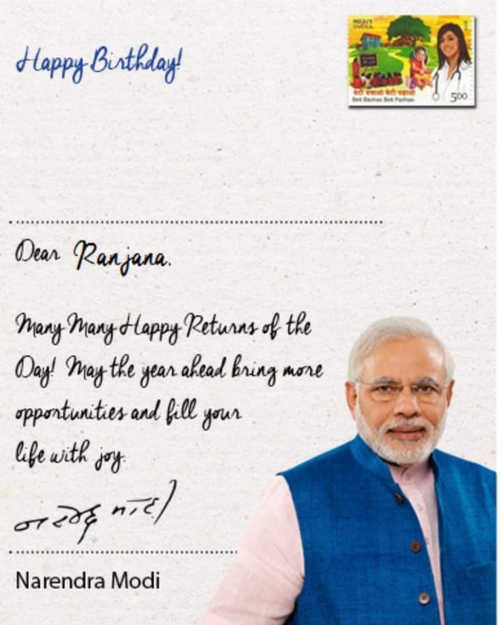 IndiaRedefined's tweet photo. Narendra Modi wished me yesterday 😆😆😆 https://t.co/XgChwY6hSj