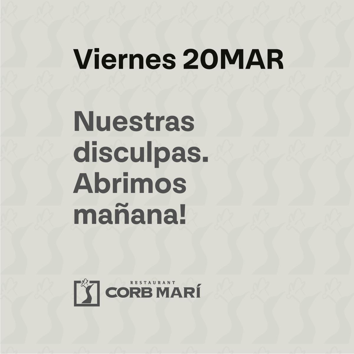 Restaurant Corb Marí tweet media