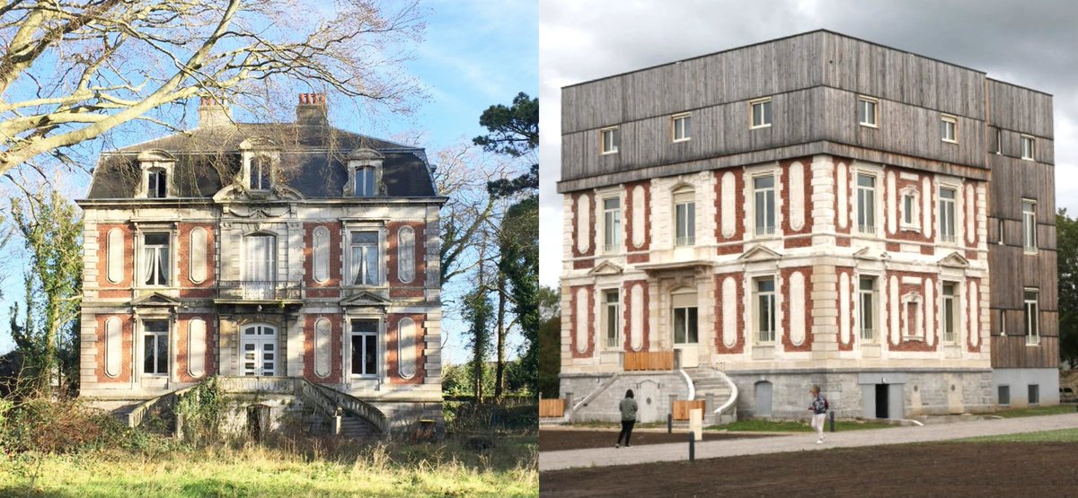 LeRegardNaif's tweet photo. IL EST URGENT DE RÉFORMER LA PROFESSION D’ARCHITECTE

Nous avons tous en tête de nombreux exemples consternants de constructions ou de rénovations ratées. Cette toiture de château remplacée par une boite en carton - qui a déjà suscité de nombreuses réactions - illustre parfaitement cet effondrement esthétique et qualitatif du métier.

Bien sûr, on pourrait invoquer un loupé ou une brebis galeuse, comme dans n’importe quel domaine. Mais à ce niveau de dysfonctionnement, il n’est plus possible de fermer les yeux.

__
Comment un architecte dont le métier est réglementé, encadré par des formations longues et des règles strictes, peut-il en arriver là ?

♦️ Des normes trop contraignantes ?
♦️ Une formation qui a perdu en exigence, et qui tolère, voire valorise, ce type d’« art » ?
♦️ Une corporation tenue par une idéologie dominante, héritée d’un siècle de rejet systématique de l’ornement et de l’identité traditionnelle, qui confine au nihilisme architectural ?

__
L’impact est dramatique : nos villes et nos paysages se remplissent d’une médiocrité généralisée, qui nourrit un sentiment de déclassement collectif, fait perdre les repères partagés et affaiblit le goût de la transmission.

C’est tout aussi préjudiciable pour les architectes eux-mêmes. Longtemps considéré comme un métier d’excellence qui a produit des merveilles, il est aujourd’hui galvaudé, et risque fort d’être remplacé par l’IA s’il ne retrouve pas sa noblesse humaine, son sens du beau utile et son lien profond avec les lieux et les gens.

Ce débat doit se tenir, et sans tabou. La profession en a besoin. La société aussi.