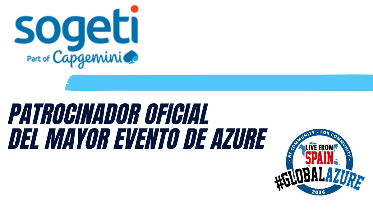 Global Azure Spain tweet media