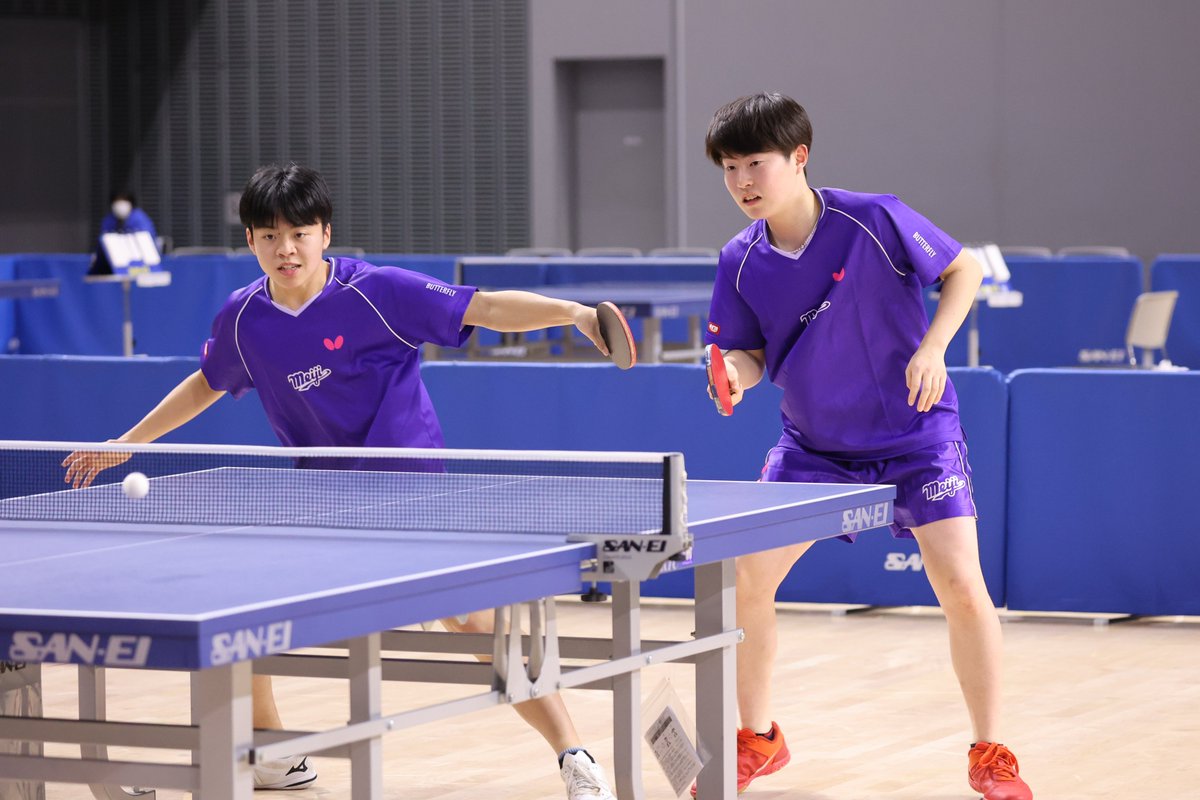Rallys_pingpong's tweet photo. TOKYO OPEN 2026　第78回東京卓球選手権大会📷

①北村 悠貴/大畑 瑛祐（白子高）
②阿部 鴻憲/石塚 雄人（鶴岡東高）
③村田 翔/岡田 蓮（浜松修学舎高）
④椿 達一朗/熊谷 大駕（専大北上高）

#卓球 #Rallys #ダブルスあるある #相方の進路先ウェアで幻の世界線見られる https://t.co/jwtTx4bIOc