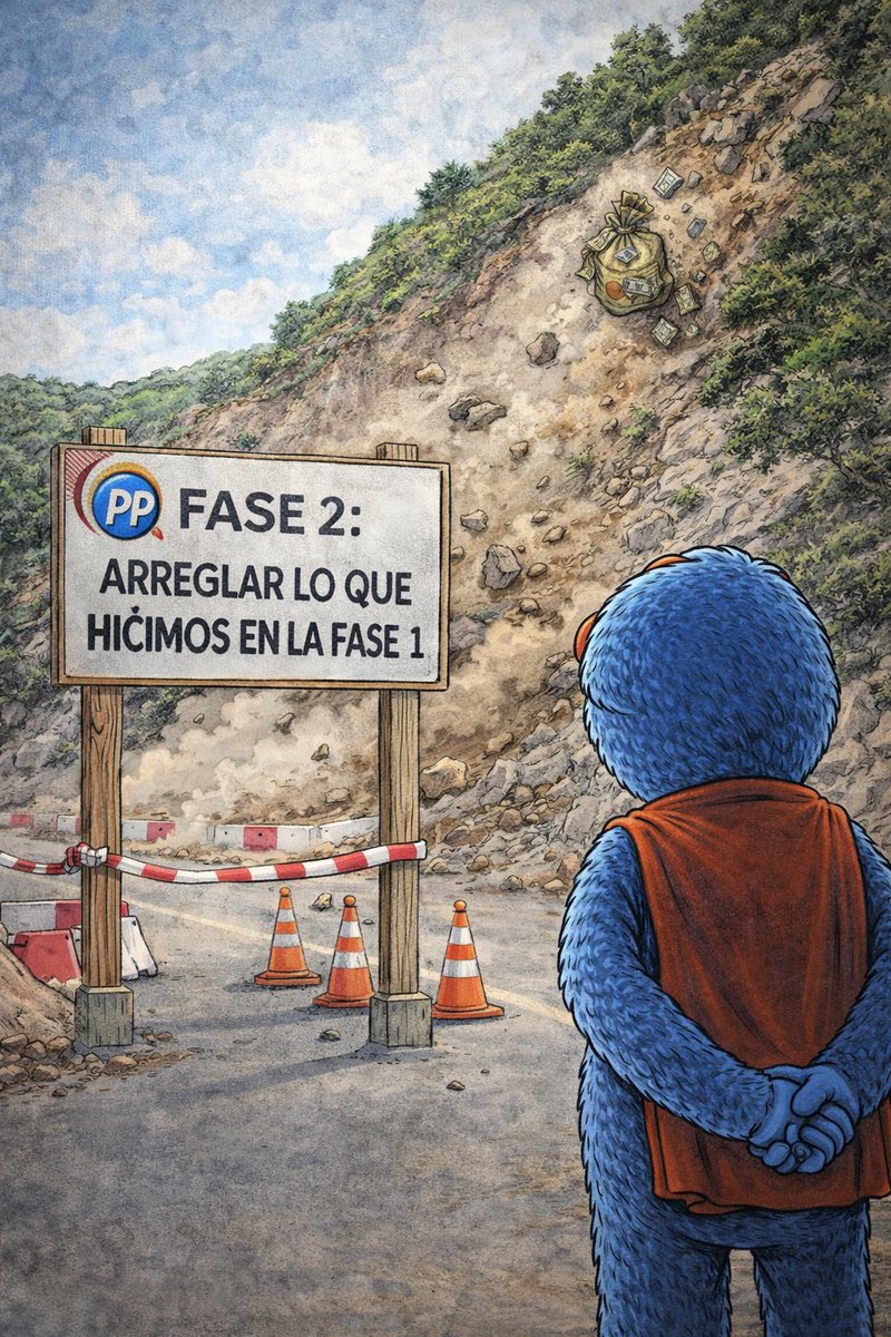 🥥 Amiguitos… La carretera al faro rojo lleva 10 años para un par de kilómetros. 

Hacen la obra. Se cae. Ahora otros 2 millones para arreglarla.

No es mala suerte: es falta de capacidad y pura improvisación del PP.

Lo pagamos todos.
Y lo padecemos todos.

#SuperCocoCartagena