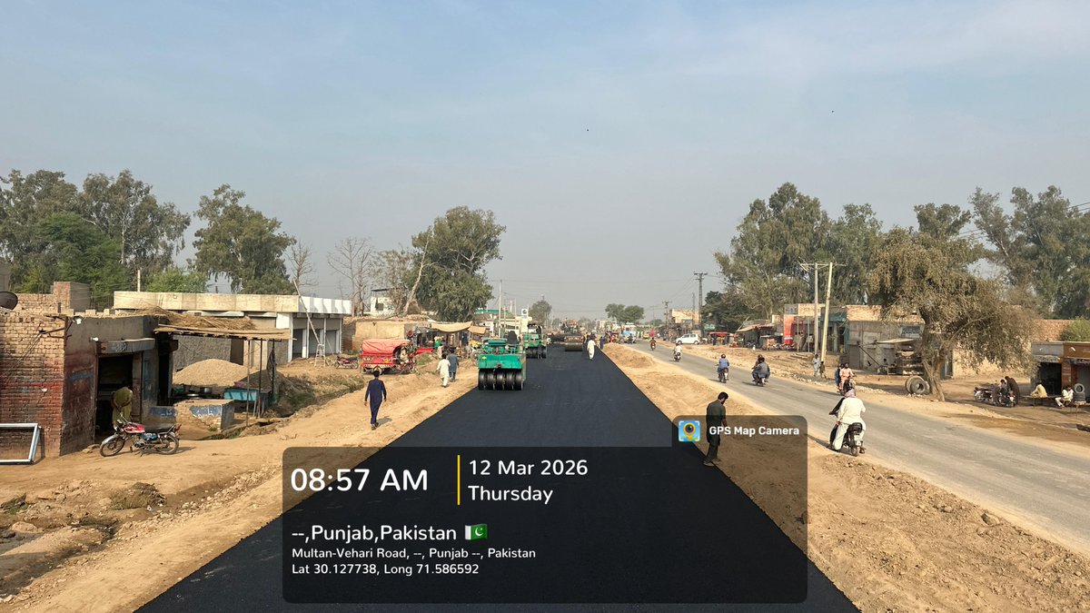 cwdpunjab's tweet image. #سڑکیں_بحال_پنجاب_خوشحال
Under Chief Minister Punjab @MaryamNSharif Roads Restoration Program, Construction of 𝗔𝗱𝗱𝗶𝘁𝗶𝗼𝗻𝗮𝗹 𝗖𝗮𝗿𝗿𝗶𝗮𝗴𝗲𝘄𝗮𝘆 𝗠𝘂𝗹𝘁𝗮𝗻 𝗩𝗲𝗵𝗮𝗿𝗶 𝗥𝗼𝗮𝗱 (𝗹𝗲𝗻𝗴𝘁𝗵 𝟮𝟱.𝟴𝟬 𝗸𝗺) in District #Multan
#roadsrestorationprogram