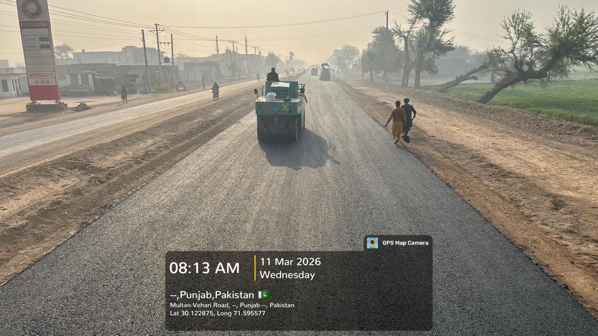 cwdpunjab's tweet image. #سڑکیں_بحال_پنجاب_خوشحال
Under Chief Minister Punjab @MaryamNSharif Roads Restoration Program, Construction of 𝗔𝗱𝗱𝗶𝘁𝗶𝗼𝗻𝗮𝗹 𝗖𝗮𝗿𝗿𝗶𝗮𝗴𝗲𝘄𝗮𝘆 𝗠𝘂𝗹𝘁𝗮𝗻 𝗩𝗲𝗵𝗮𝗿𝗶 𝗥𝗼𝗮𝗱 (𝗹𝗲𝗻𝗴𝘁𝗵 𝟮𝟱.𝟴𝟬 𝗸𝗺) in District #Multan
#roadsrestorationprogram