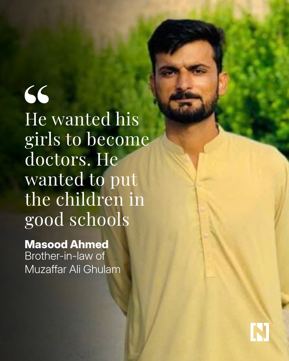 ‘He spoke of going home for Eid as he had not seen his family for two years ... We were together an hour before this happened. But instead he was taken away from us’.

Muzaffar Ali Ghulam, 27, was killed after an aerial interception as he drove in Al Barsha area of Dubai on March