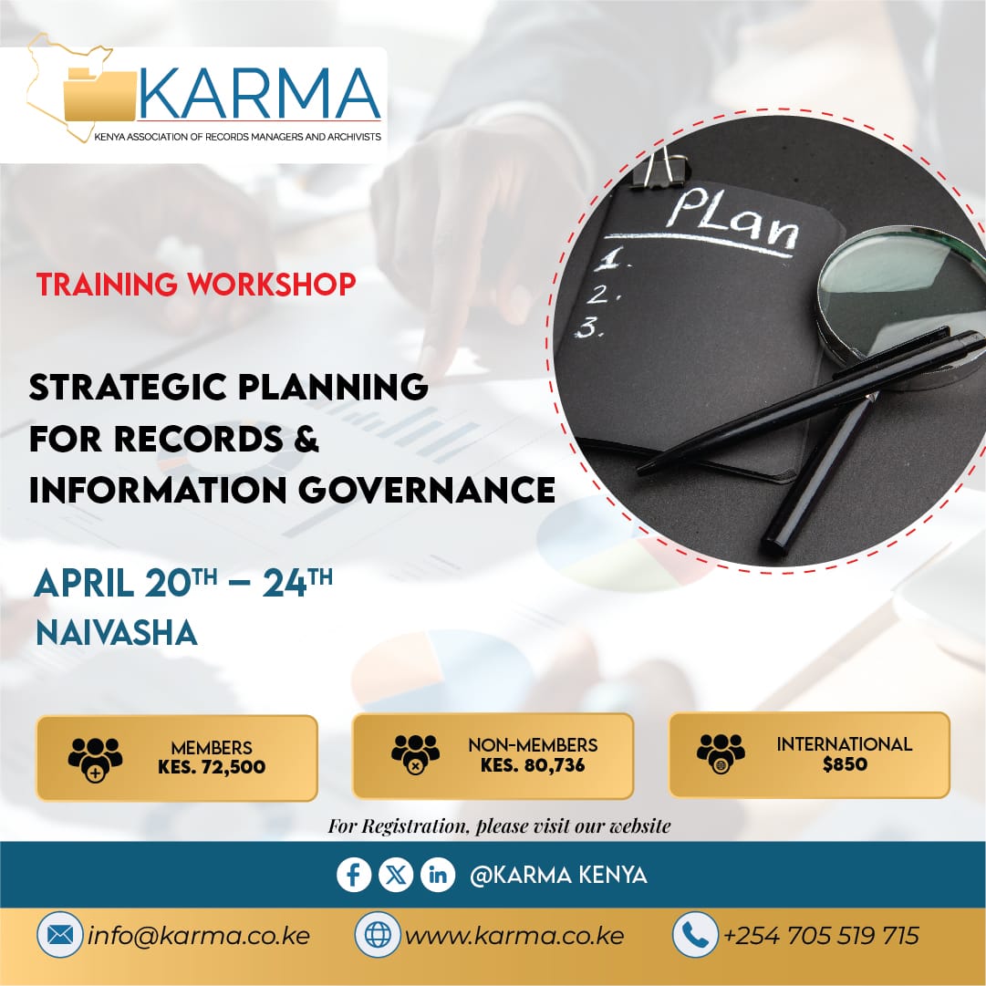 Kenya Association of Records Managers & Archivists tweet media