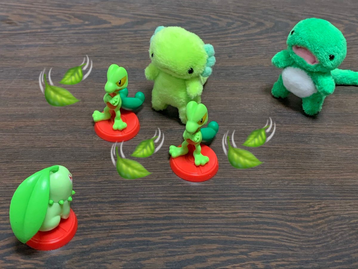 チョコエッグ（ポケモンのおまけ）を食べて強くなりました💪🍃

#うぱさん飼育日記