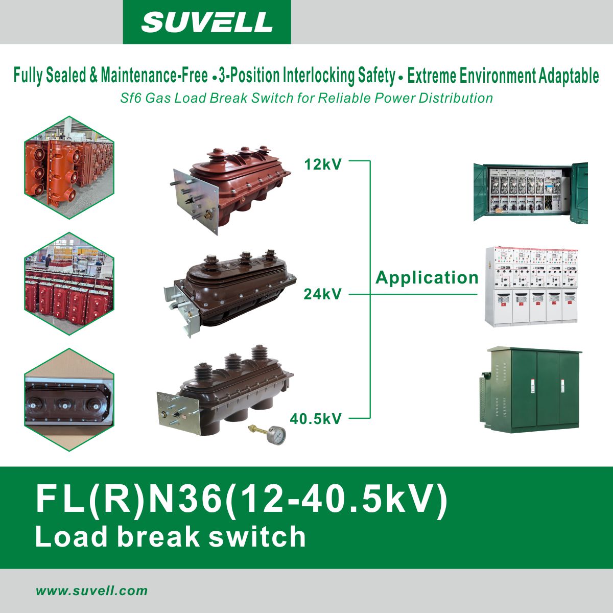 SUVELL2025's tweet image. 🔌 SUVELL’s SF6 Gas Load Break Switch is designed for 12kV, 24kV, 40.5kV systems. Fully sealed, maintenance-free, and adaptable to extreme conditions. Reliable power distribution you can trust.
📩 admin@suvell.com🌐 suvell.com
#suvell #loadbreakswitch #SF6switch