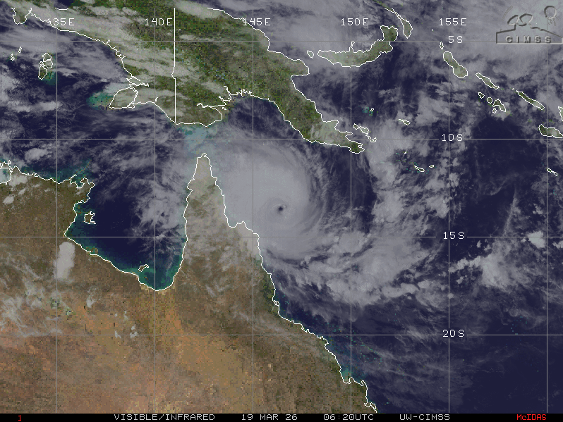 ExtremeMeteo's tweet image. Le #cyclone #Narelle s'est très nettement renforcé comme attendu, pour atteindre la catégorie 4. S'il maintient sont intensité pour l'atterrissage, ce sera le cyclone le plus violent à concerner le Queensland (Australie) depuis Ita en 2014.