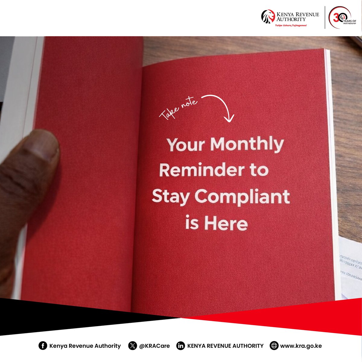 KRACare's tweet photo. Kesho ni deadline ya kufile Value Added Tax, Excise returns, Turnover Tax, Monthly Rental Income Tax and Value Added Tax on Digital Marketplace Supply, malizana nayo saa hizi via the link
👉https://t.co/upXsikkubR

#ComplianceReminder https://t.co/ixGq7VCCtw