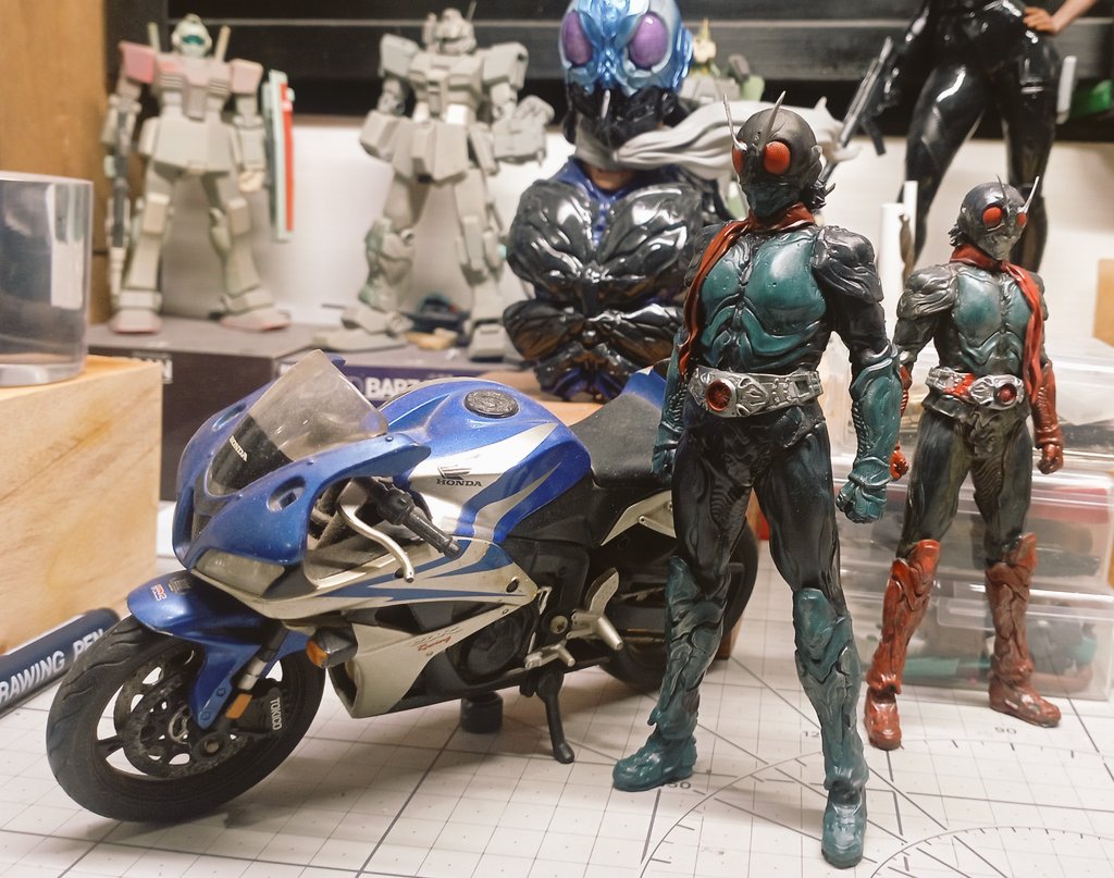 haryholiver's tweet image. #シン・仮面ライダー
#3Dsculpt
#3Dprinting
#Blender #b3d