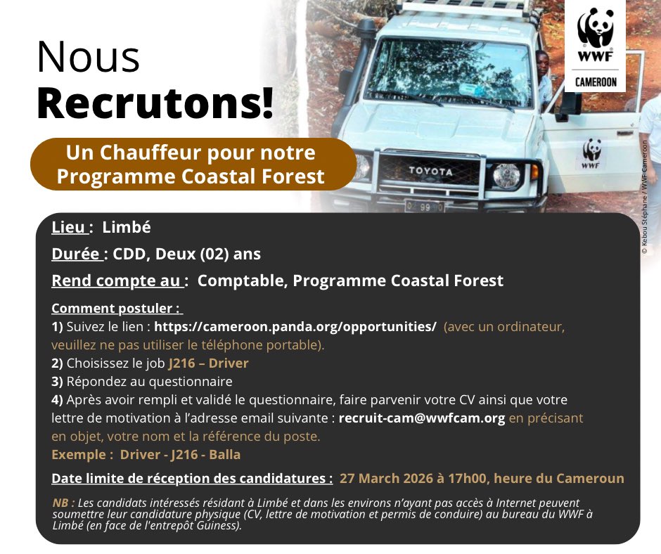 WWF CAMEROON tweet media