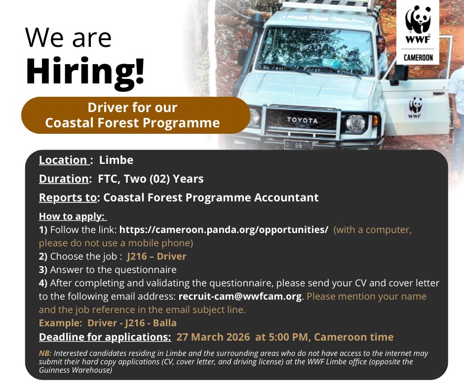 WWF CAMEROON tweet media