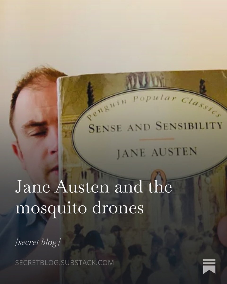 alipeoples's tweet photo. New blog - Jane Austen and The Mosquito Drones: https://t.co/weSV3WkSwo https://t.co/x8mLRmR85u