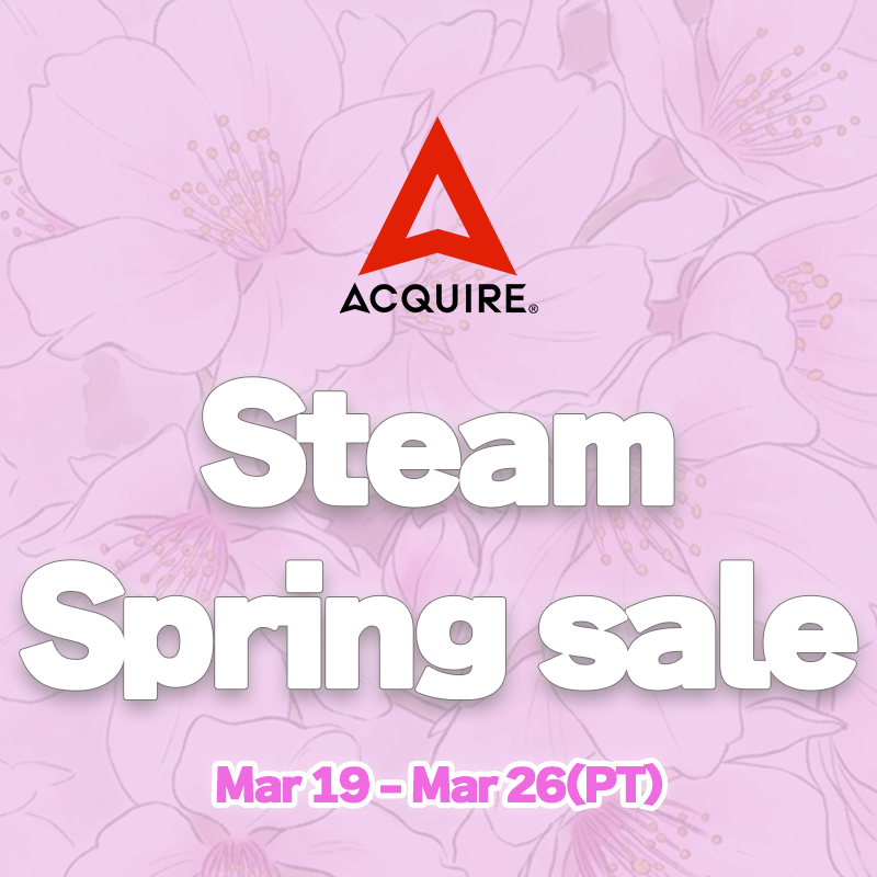 astargames_en's tweet photo. 🌸 Steam Spring Sale is LIVE! 🌸

🗓️ Sale Period: Mar 19 - Mar 26 (PT)

Popular ACQUIRE titles are now available at great prices! Perfect for your Spring Break—why not dive into that game you've been eyeing?
https://t.co/pEjb99i5aV

#SteamSpringSale https://t.co/rpTidYKkxF