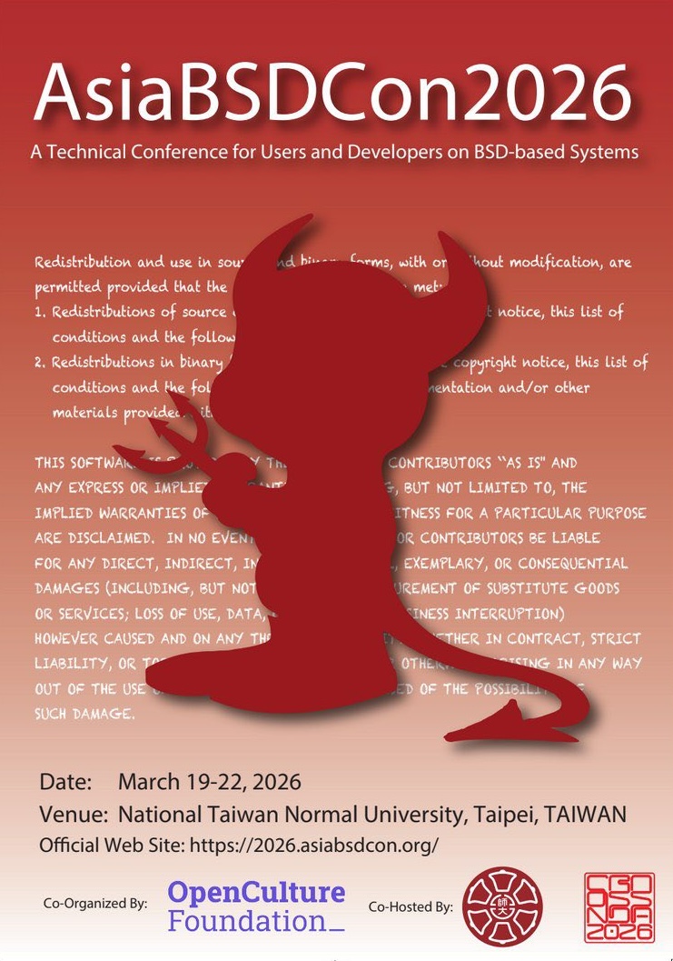 AsiaBSDCon tweet media