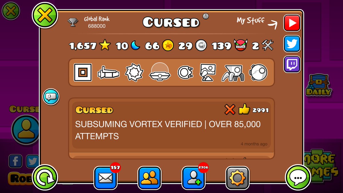 got da name cursed on gd lmaooo thats cool asf, love to rob and the mod ...