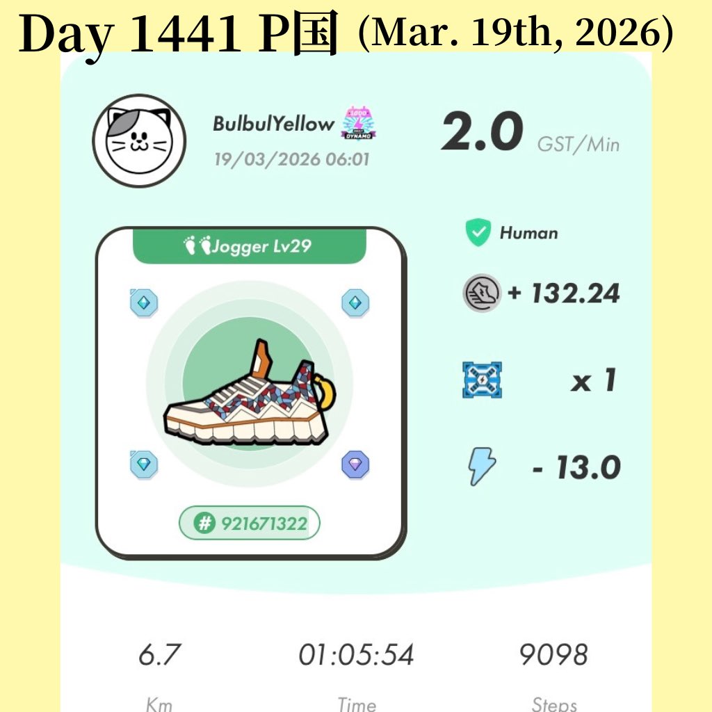 Bulbul_stepn⭐️ブル子でございます tweet media