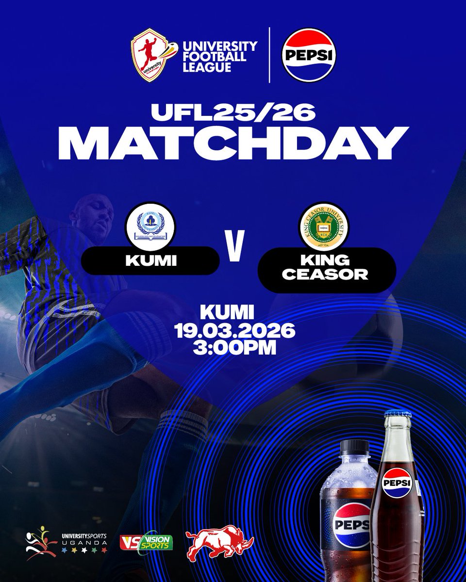 KingCeasorUni's tweet photo. We close out our Season 1 in the @uflug University League with a game against Kumi University.
Let's finish with a statement.
๐๏ธ: 19/3/26
๐: Kumi University
๐: 3pm
Go Ceasorians
#IgniteTheFuture
#UFLUG
#ThirstyForMore
#VarsitySportsUganda https://t.co/OcItlSqey6
