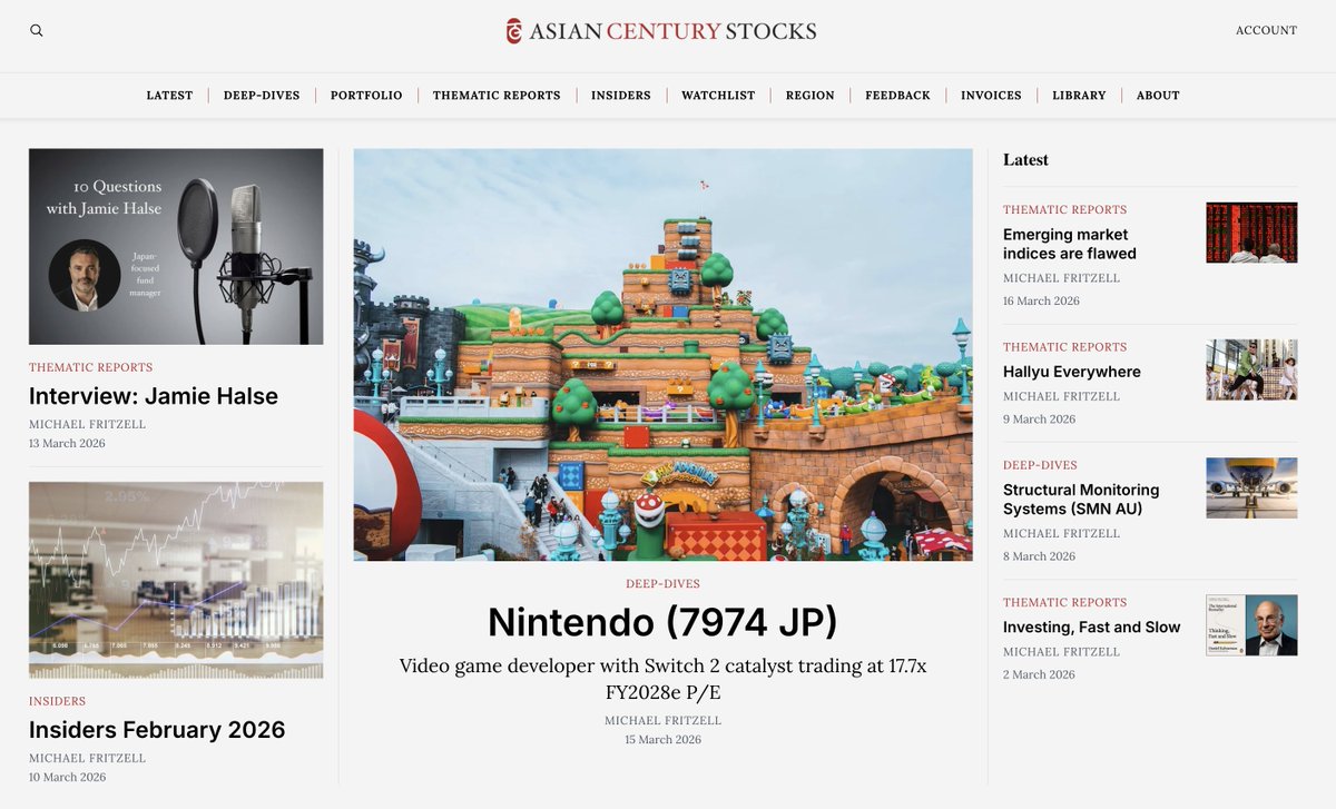 Michael Fritzell (Asian Century Stocks) tweet media