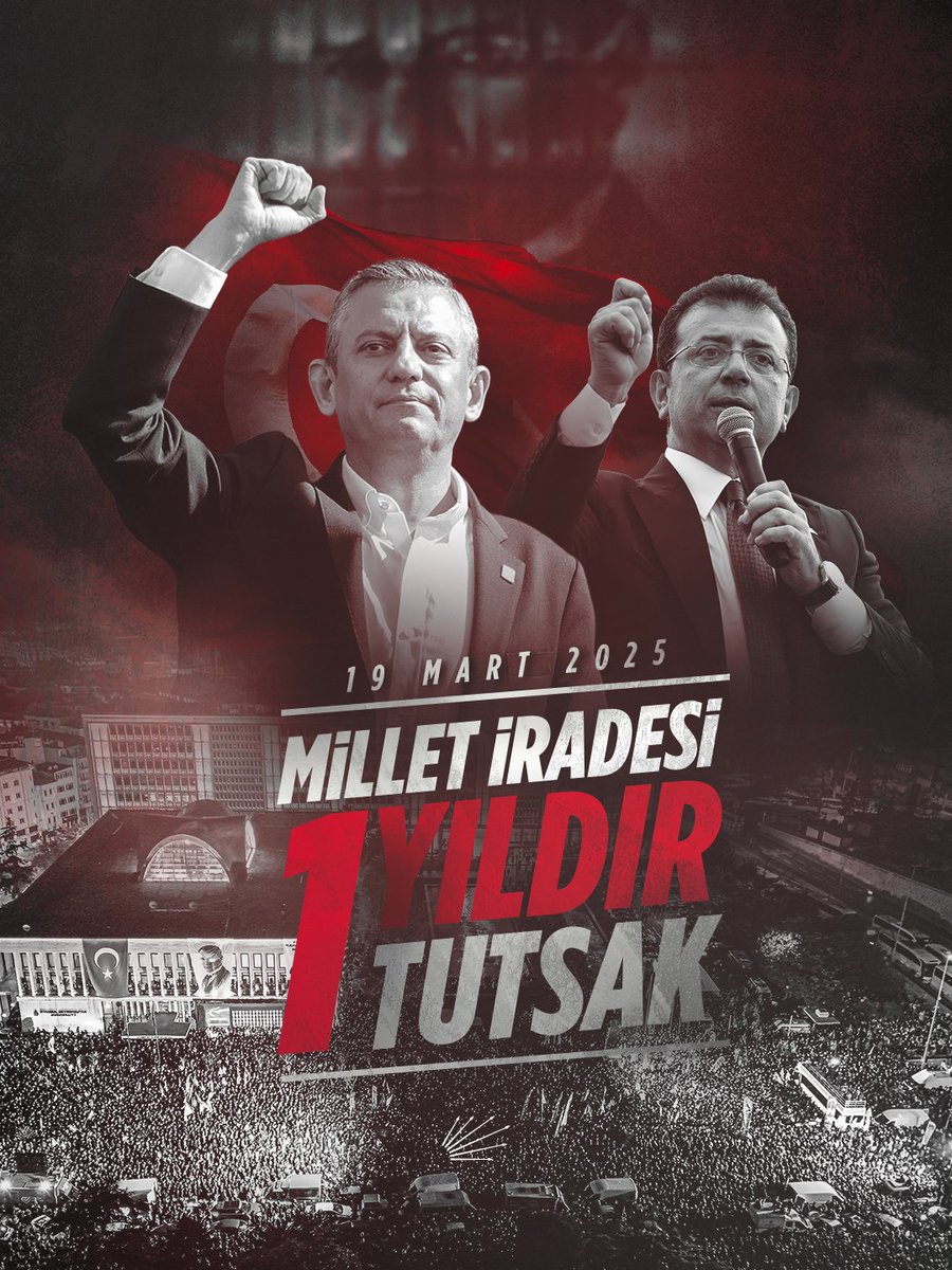 CHPcorumil's tweet photo. 19 Mart Darbesinin üzerinden tam bir yıl geçti.

Millet iradesini tutsak ettikleri o günden bu yana,
Korku siyasetine de, haksızlığa da boyun eğmedik!
Bir adım geri atmadık!
Bir kelime eksik konuşmadık!

99 mitingle; umudumuzu, direnişimizi ve inancımızı büyüttük. https://t.co/lBL70hp7kk