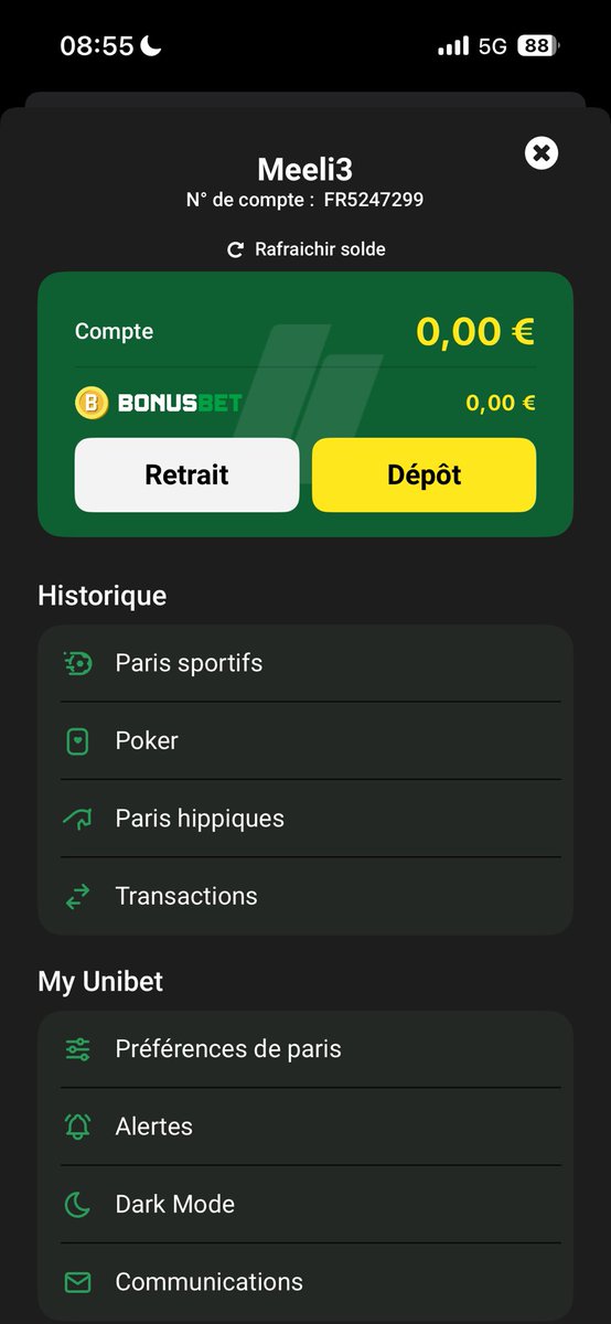 Mobzan_s's tweet photo. @UnibetFrance elle est où l’argent la ? https://t.co/BjCxWwviCx