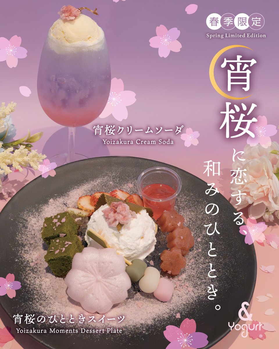 予告】🌸 宵桜に恋する和みのひととき 🌙 ピンクと紫のグラデーション