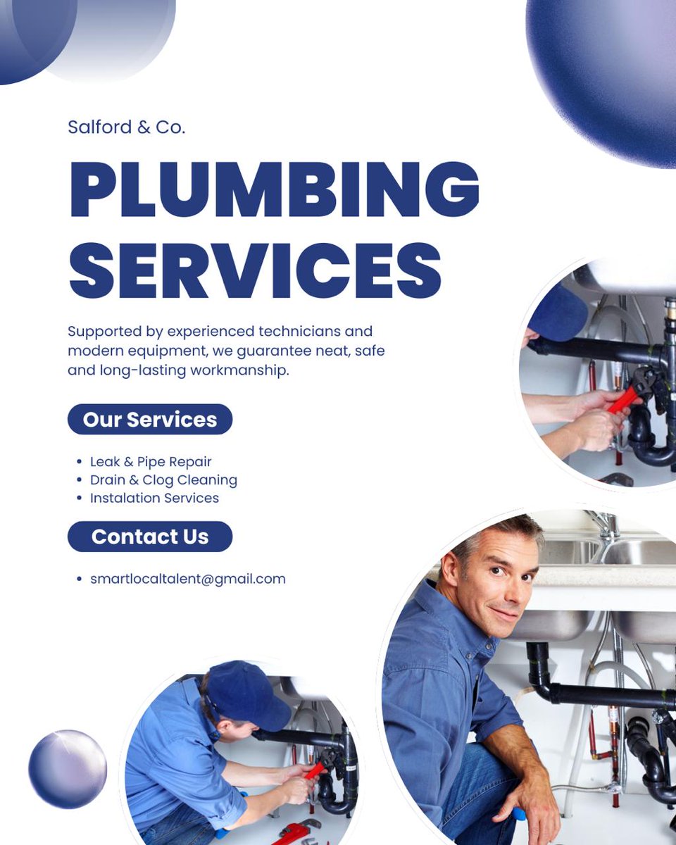 Local__Talent's tweet photo. 🚿 Plumbing problem?
Find trusted plumbers near you in minutes with Smart Local Talent
Fast. Reliable. Local.
📩 smartlocaltalent@gmail.com
#SmartLocalTalent #Startup #LocalServices https://t.co/OSKeato0gy