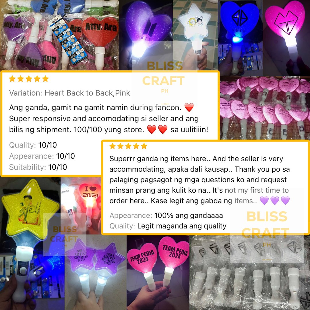 blisscraftph's tweet photo. LIGHTSTICK, PENLIGHT, LED CROWN HEADBAND, HEART/STAR LIGHT STICK PLAIN/CUSTOMIZED

Shopee: https://t.co/ouim6qGX9N
Lazada: https://t.co/VlSn2CoGHy
TikTok Shop: https://t.co/l7KNb0N4vg 

DM FOR SAME-DAY ORDER!!!

📌 direct supplier lowest price fast ship out concert event party https://t.co/Ee4pM7l3ey