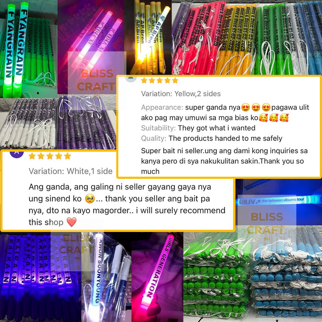 blisscraftph's tweet photo. LIGHTSTICK, PENLIGHT, LED CROWN HEADBAND, HEART/STAR LIGHT STICK PLAIN/CUSTOMIZED

Shopee: https://t.co/ouim6qGX9N
Lazada: https://t.co/VlSn2CoGHy
TikTok Shop: https://t.co/l7KNb0N4vg 

DM FOR SAME-DAY ORDER!!!

📌 direct supplier lowest price fast ship out concert event party https://t.co/Ee4pM7l3ey