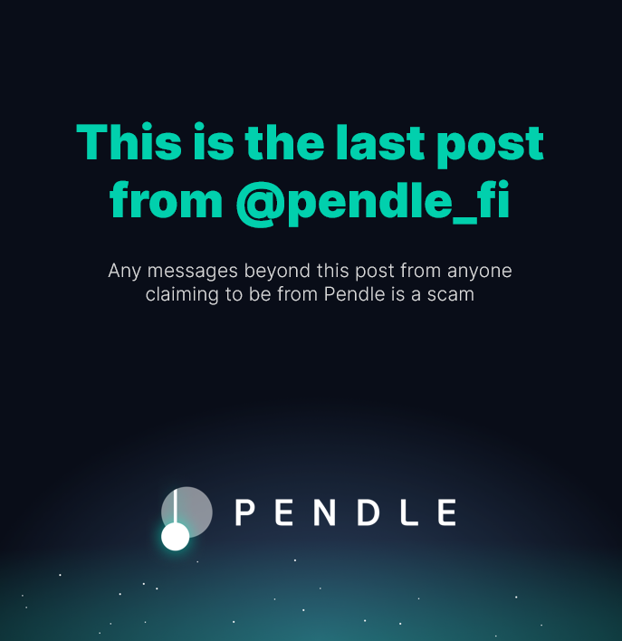 Pendle tweet media