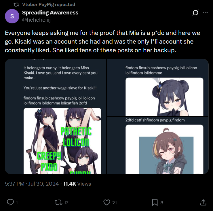 Kuri Rinji's VTuber & Fan Cringe/Drama🌰 tweet media