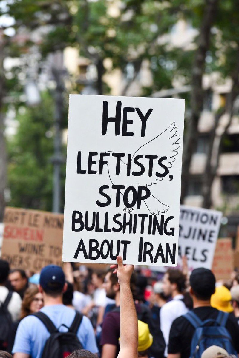 Martin_Sedi's tweet photo. Hey leftists, stop bullshitting about Iran.

Islamic Terrorist Regime brought terrorists from Iraq to join the Islamic terrorist militia regime to kill unarmed Iranians.

We, the people of Iran asked for help from the U.S. and Israel to eliminate the terrorists in Iran.

If you hear  
anything like "No to war"  
anything like "attacking Iran"  
anything like "U.S. controlled by Israel"  
anything like "U.S. and Israel attacking civilians"  

These are absolute propaganda and pure bullshit.

The U.S. and Israel are targeting the Islamic terrorist regime, which has killed more than 90,000 unarmed civilians in the streets of Iran in January 2026.

#IranWar‌ 
#KingRezaPahlavi‌ForIran