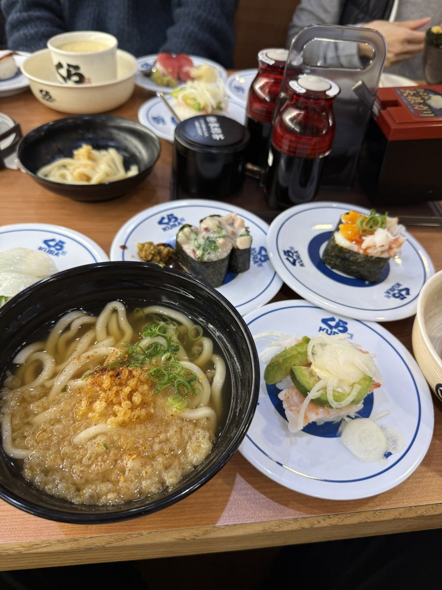 今日のランチ🍱は、くら寿司🍣