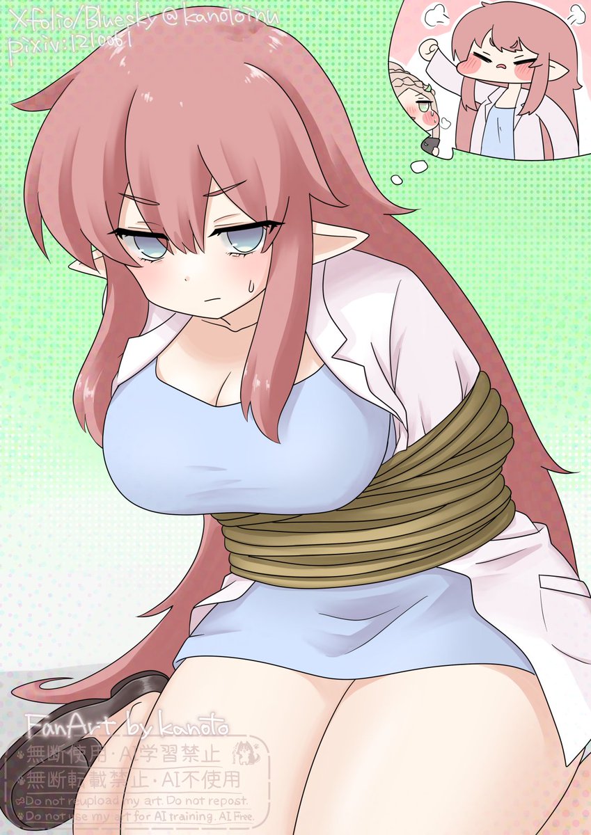 エレナ擬人化
本編でよく縛られているので
#トリッカル #트릭컬