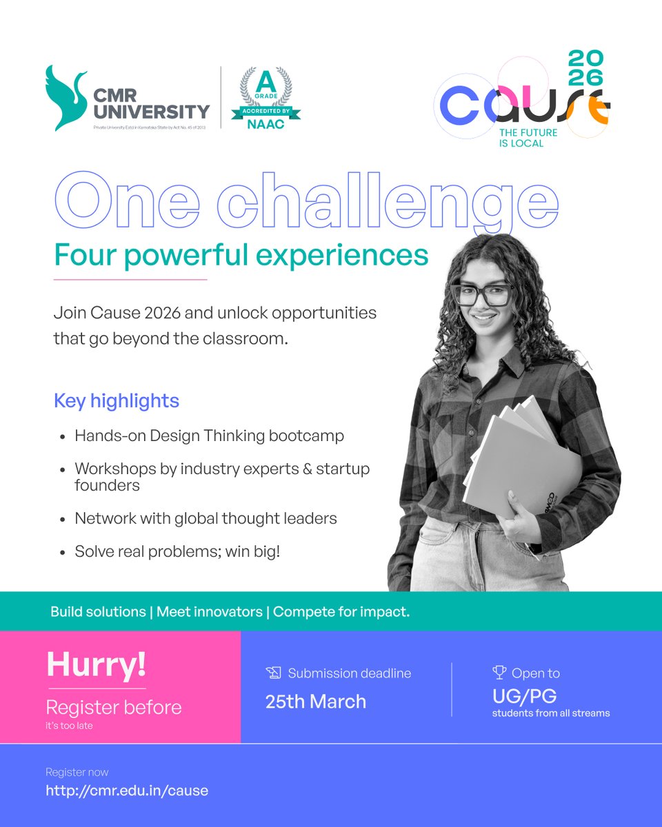 CMR University tweet media