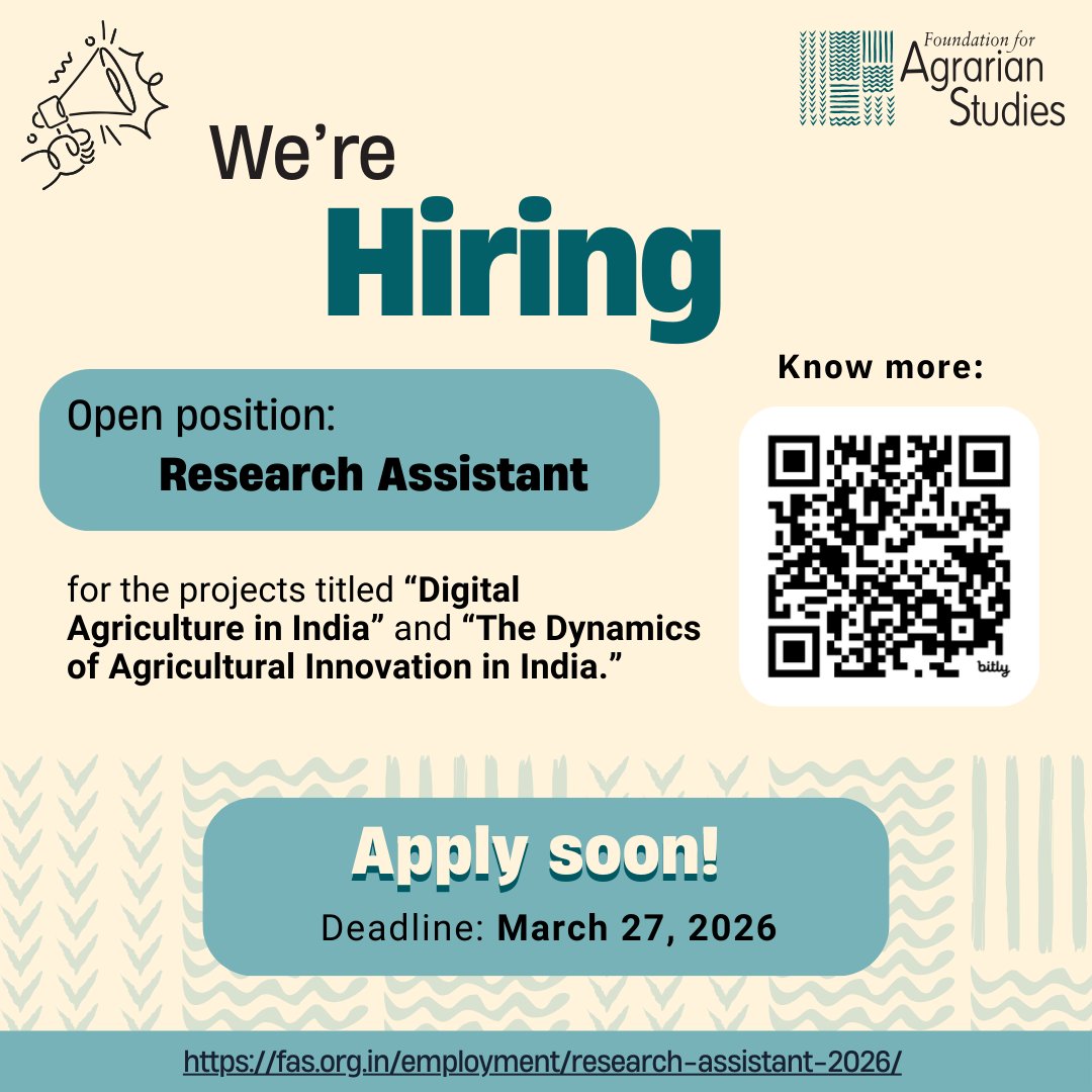 Foundation for Agrarian Studies tweet media