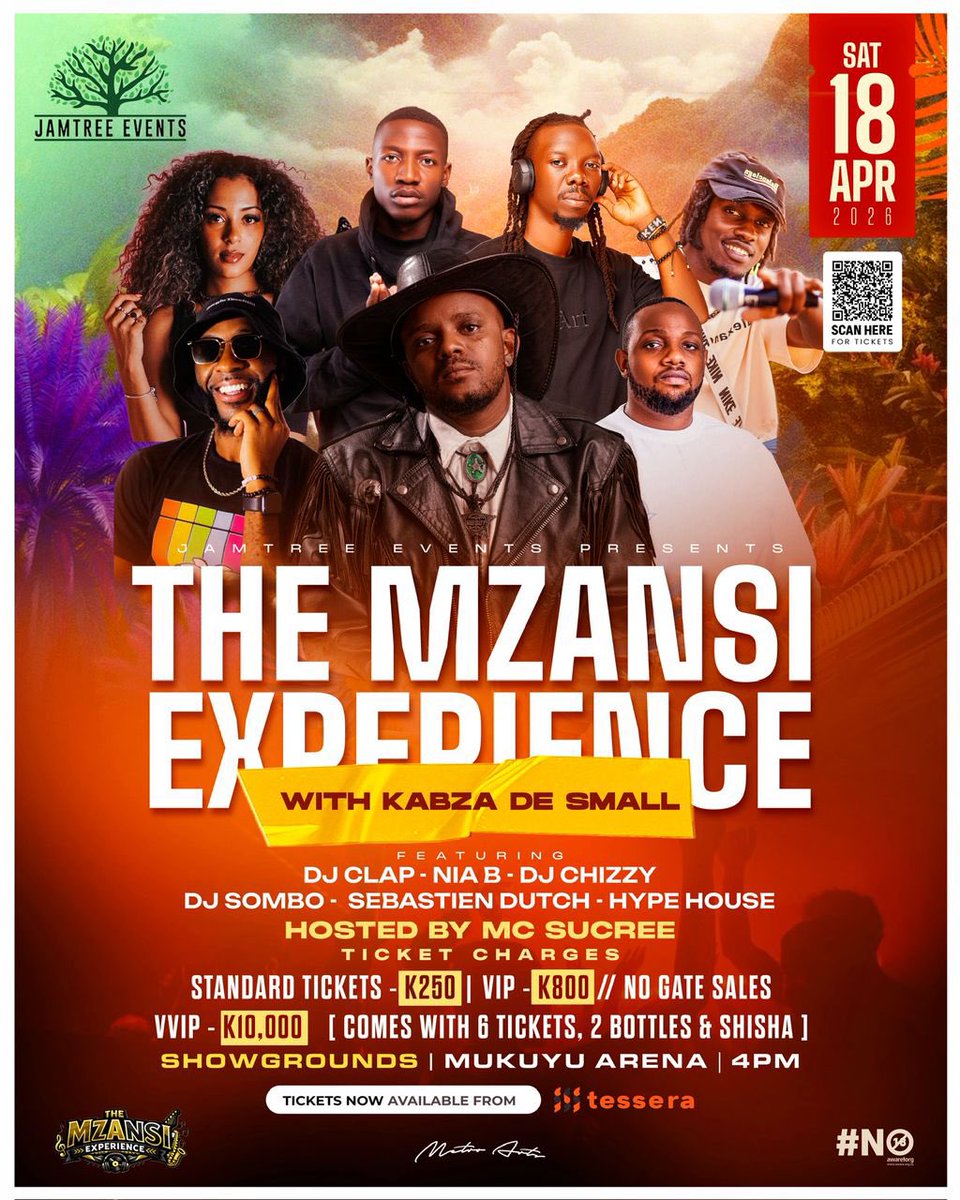 Ready for the Mzansi Experience With Kabza de Small ?
Buy your tickets online now at Tessera🎟️: tessera.co.zm/event/the-mzan…