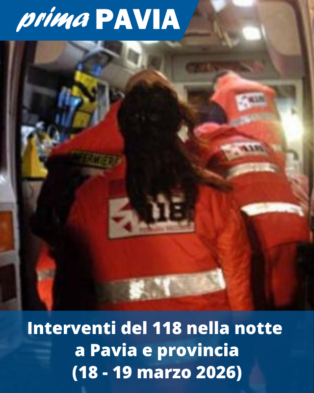 LEGGI QUI: primapavia.it/cronaca/interv…
#Interventi118 #Pavia #ProvinciaPavia #Soccorsi #Ambulanza #Cronaca #Notizie #News