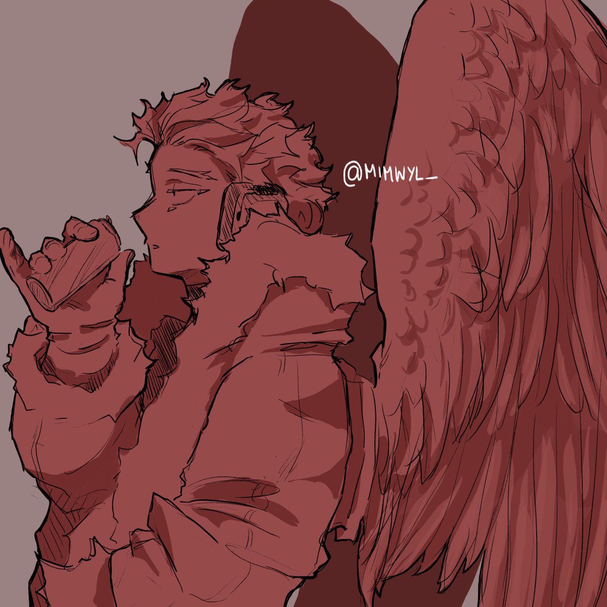 Mimwyl's tweet photo. #wip #sketch #hawks 

Sipping cofi https://t.co/ELE3A9VFzC