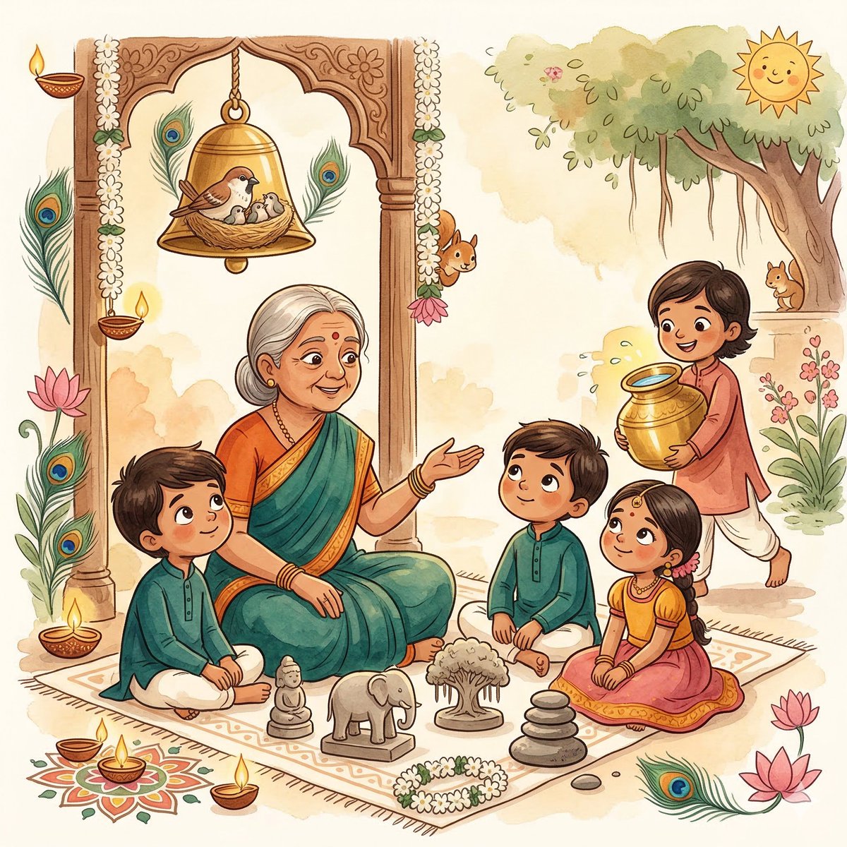 🪔 आज 𝗪𝗲𝘁𝗖𝗹𝗮𝘆 पर चार कहानियाँ — हर एक आपके बच्चे के दिल में कुछ अच्छा बोएगी।

✨ 𝗸𝗮𝗹𝘆𝗮𝗻 𝗸𝗶 𝗸𝗮𝗵𝗮𝗻𝗶 — 𝗝𝗶𝘀𝗻𝗲 𝗦𝗲𝘃𝗮 𝗦𝗲 𝗦𝗮𝗯 𝗦𝗶𝗸𝗵𝗮 (हिन्दी, ~4 मिनट)

सज्जनगढ़ में रामदास स्वामी के शिष्य कल्याण को मिला सिर्फ़ एक काम — रोज़ पहाड़ी से नीचे जाकर पानी
